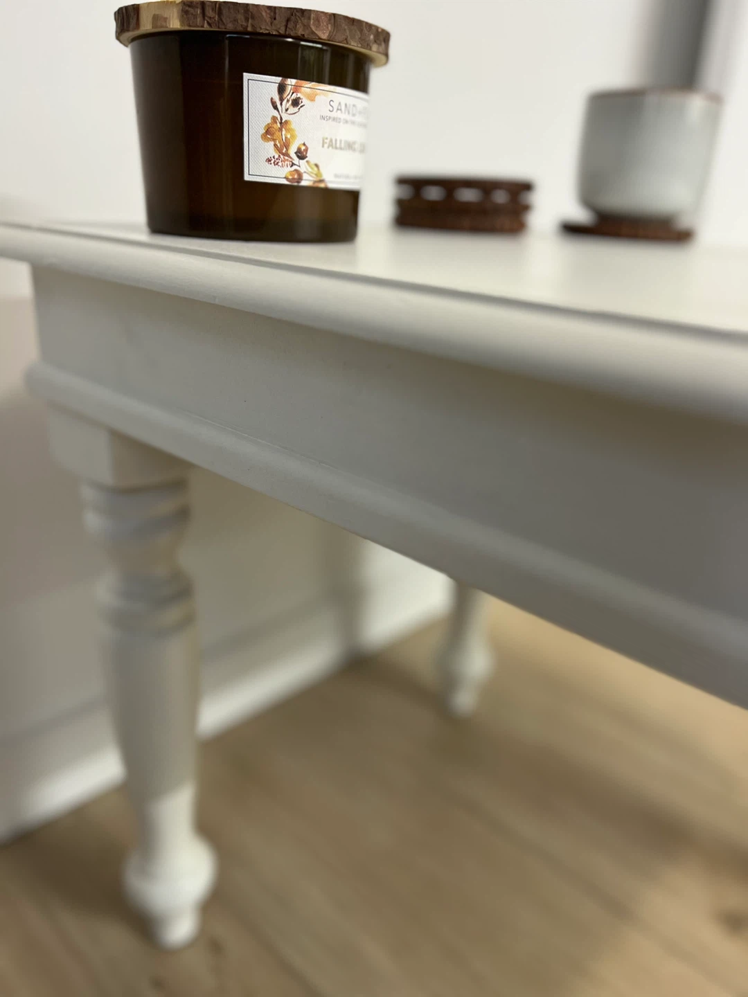 White Accent Table - photo 3