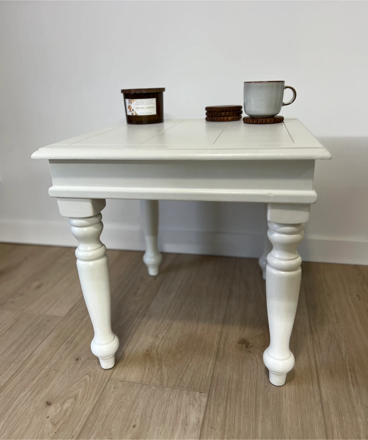White Accent Table - photo 5