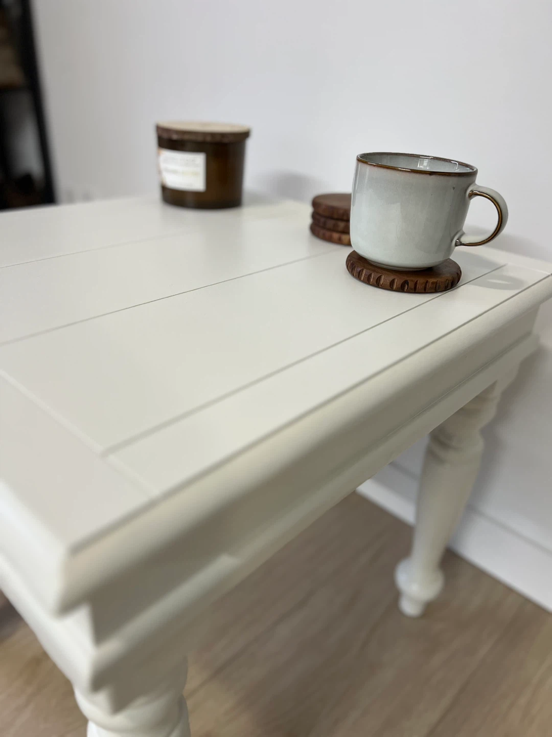 White Accent Table - photo 2