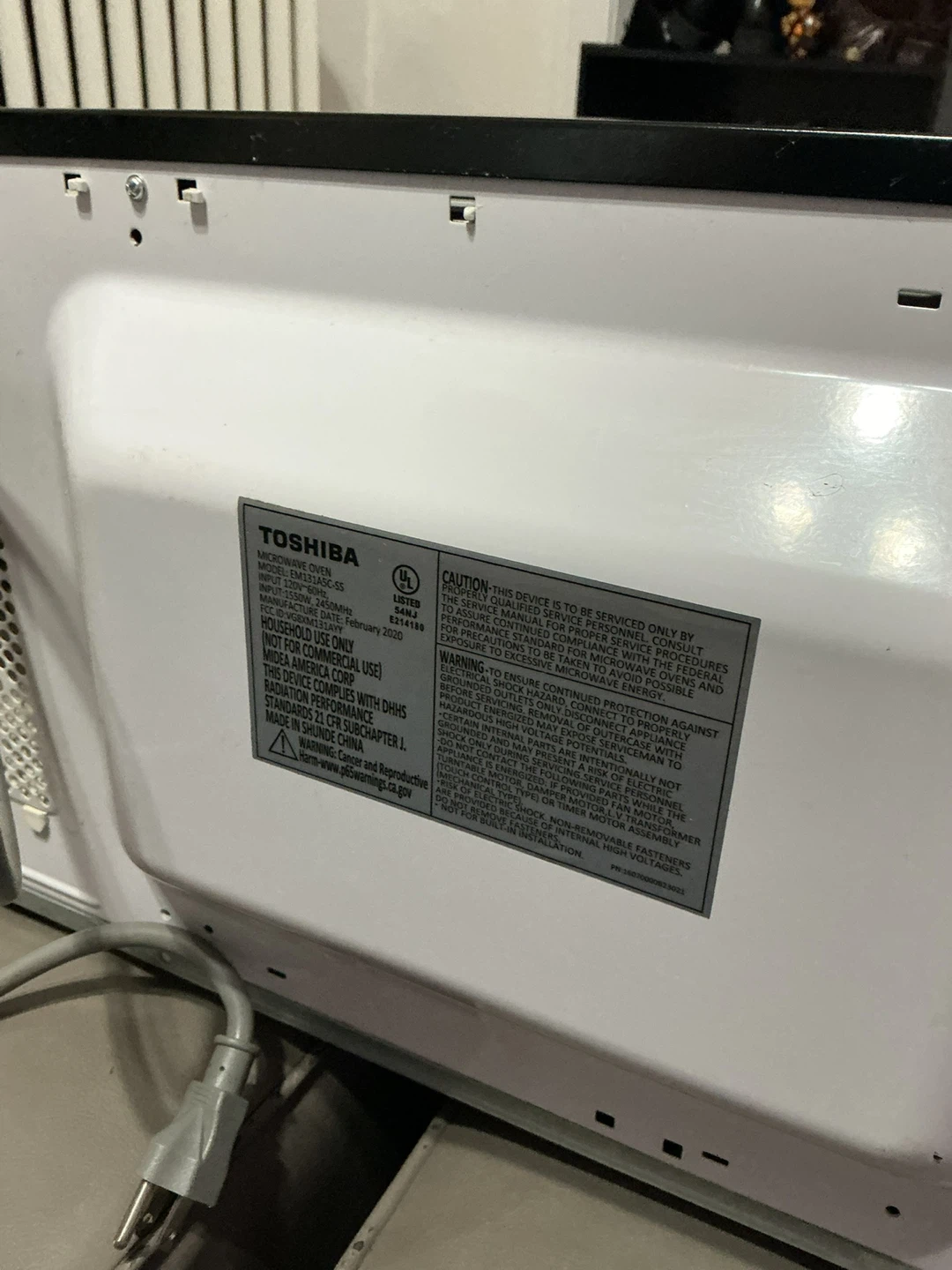 Toshiba Microwave - photo 3