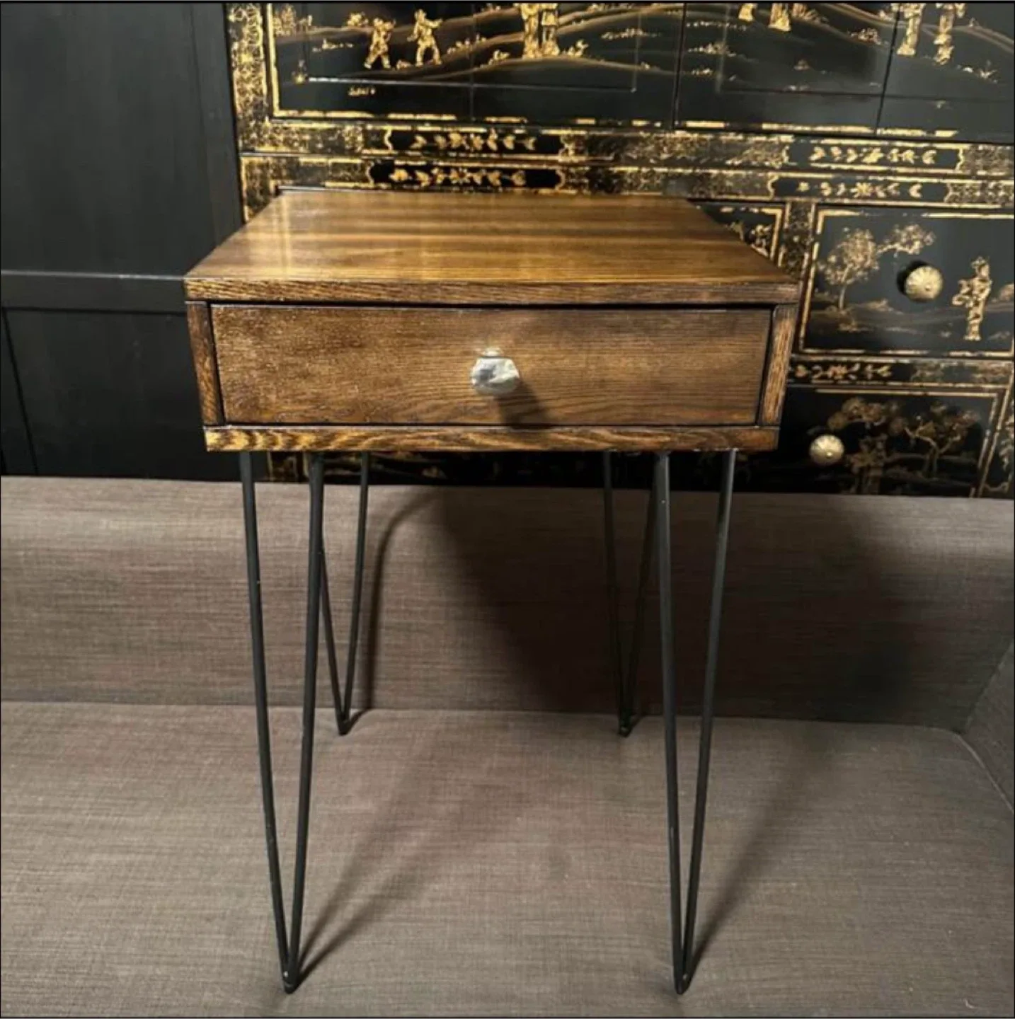 Wood Nightstand with Drawer thumbnail