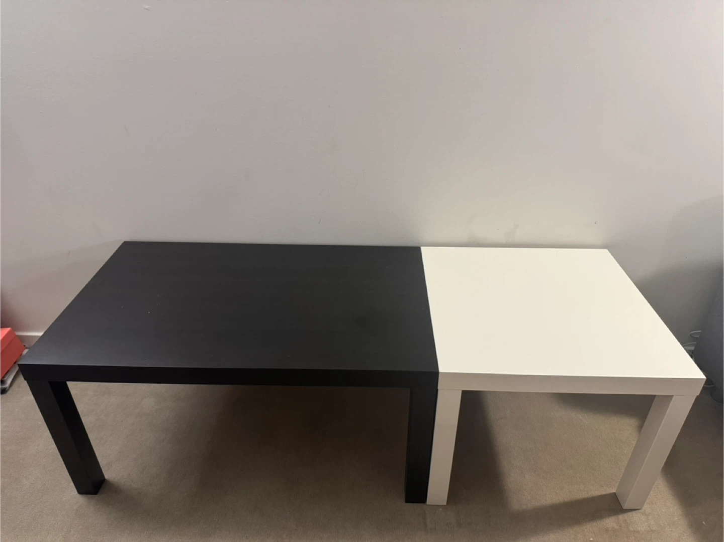 Ikea Lack Coffee Table - Black and White