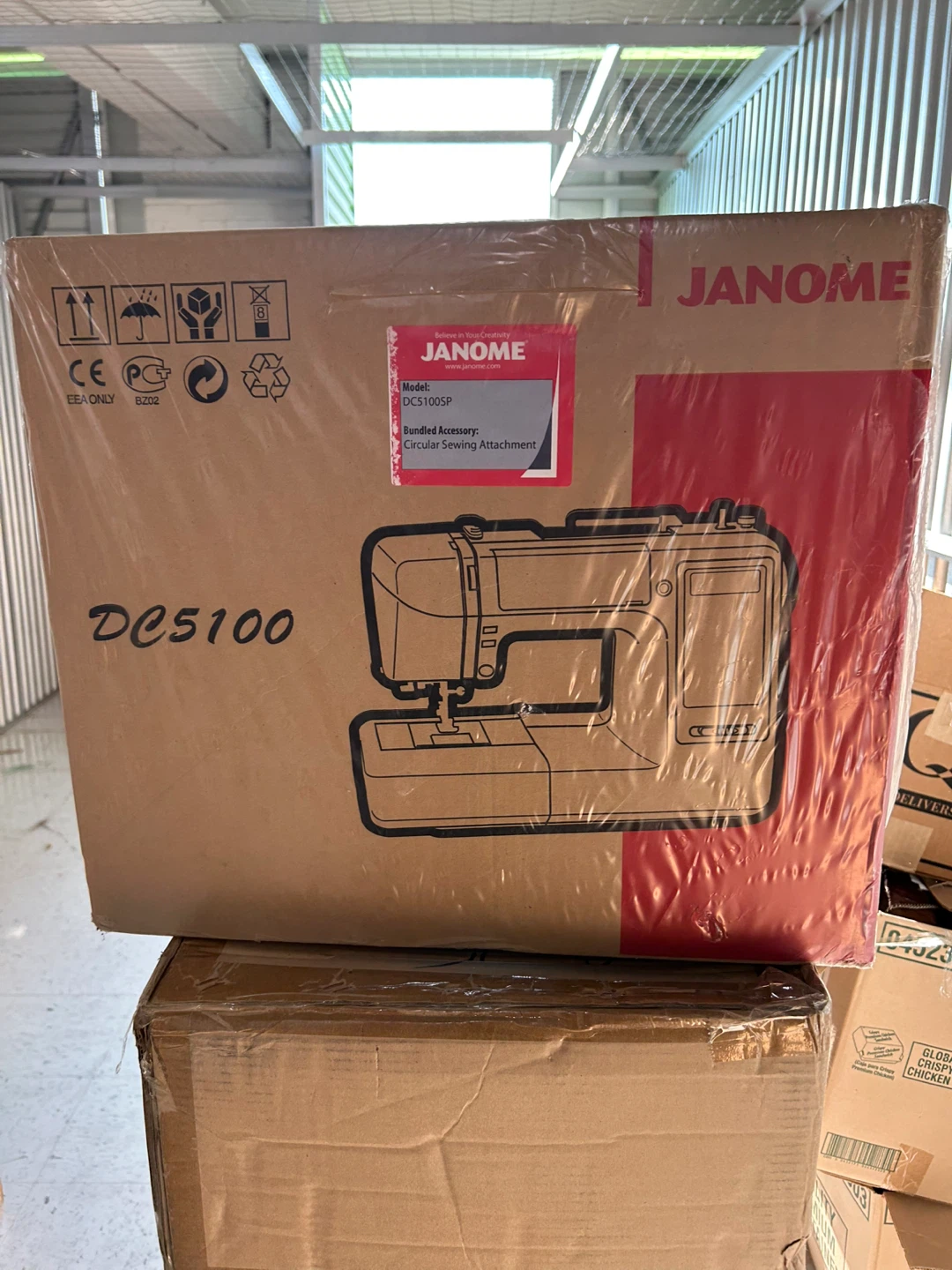 Janome DC5100SP Sewing Machine w/ Circular Attachment