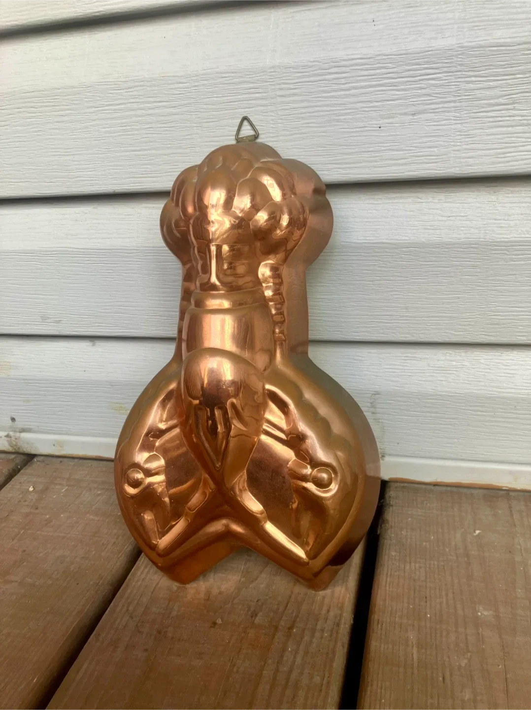 Vintage Copper Lobster Mold/Wall Hanging - 10” x 6” thumbnail