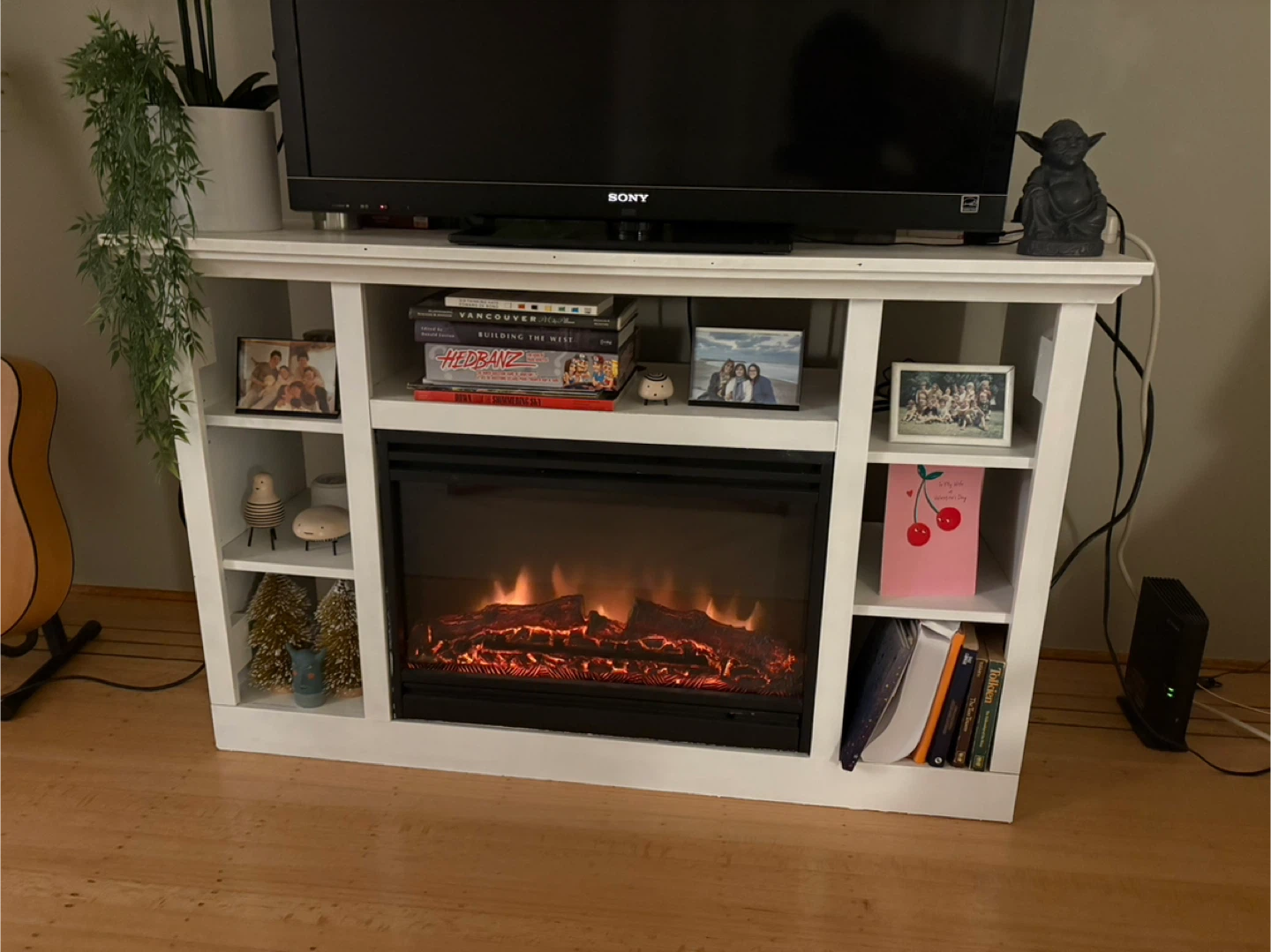 Muskoka Electric Fireplace TV Stand White