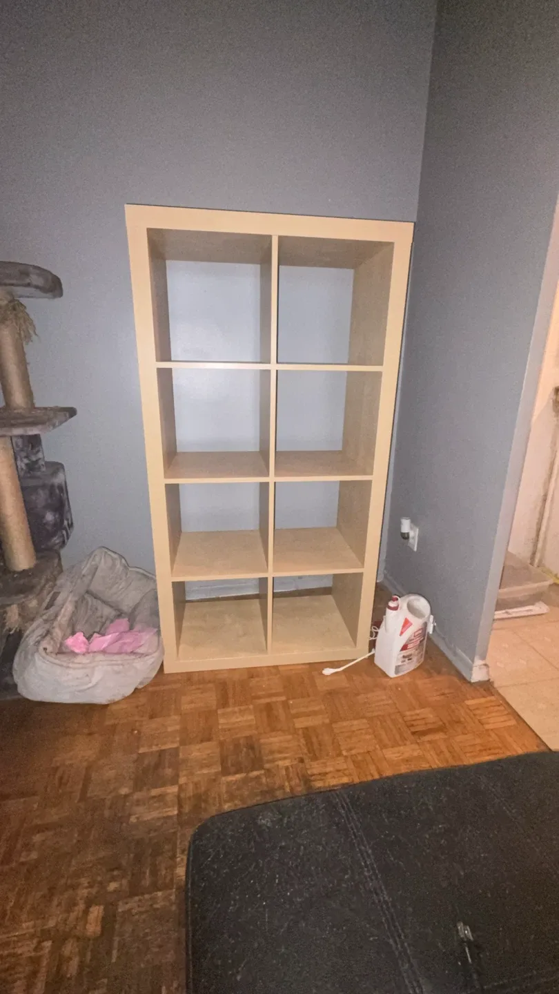 IKEA Kallax Shelf Unit - White Stained Oak Effect thumbnail