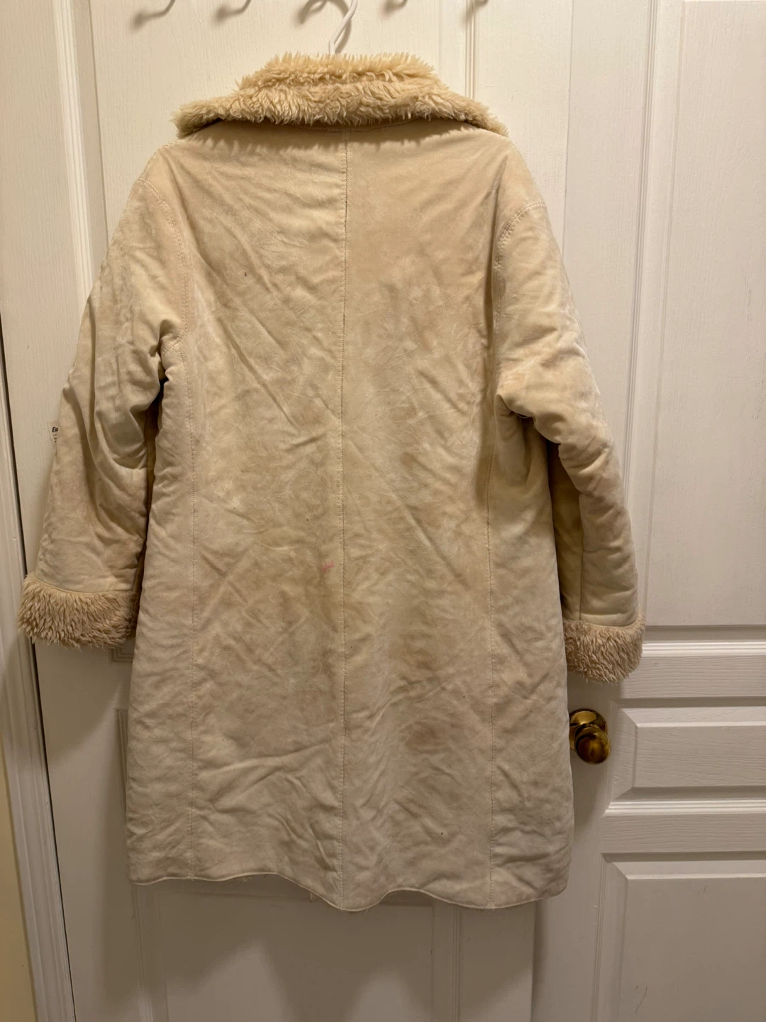 Better Year Cream Faux Suede Coat - photo 2