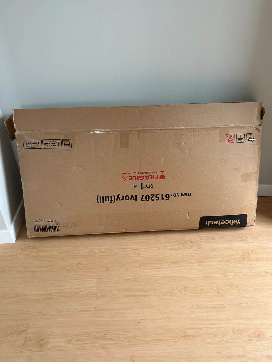 Yaheetech Ivory Full Bed Frame (New in Box) - photo 3