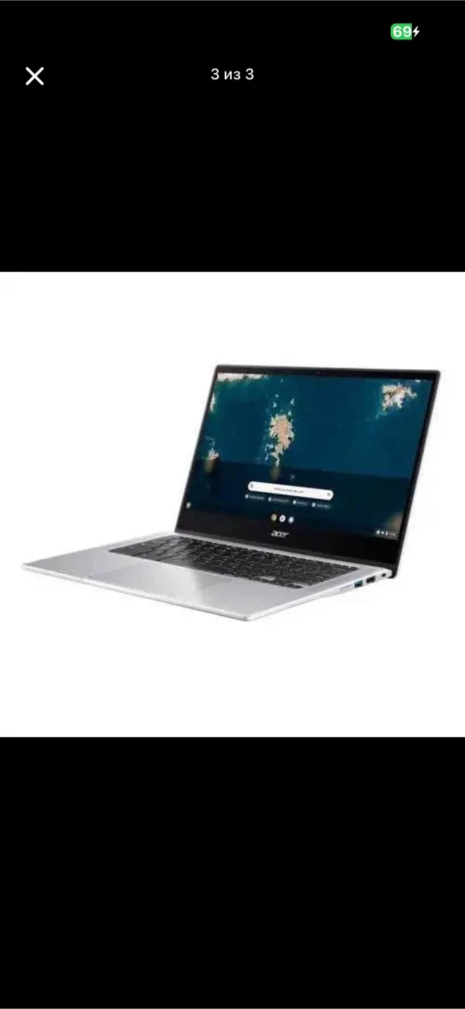 Acer Chromebook Silver Laptop thumbnail