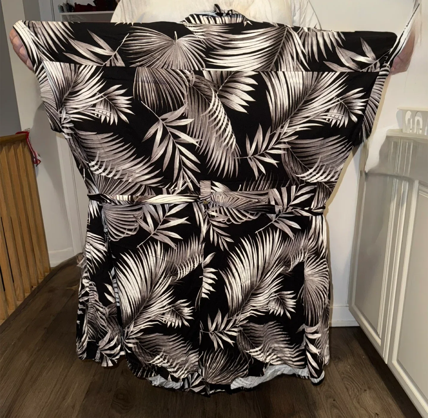 Torrid Black Palm Print Shirt Dress image indicator(3)
