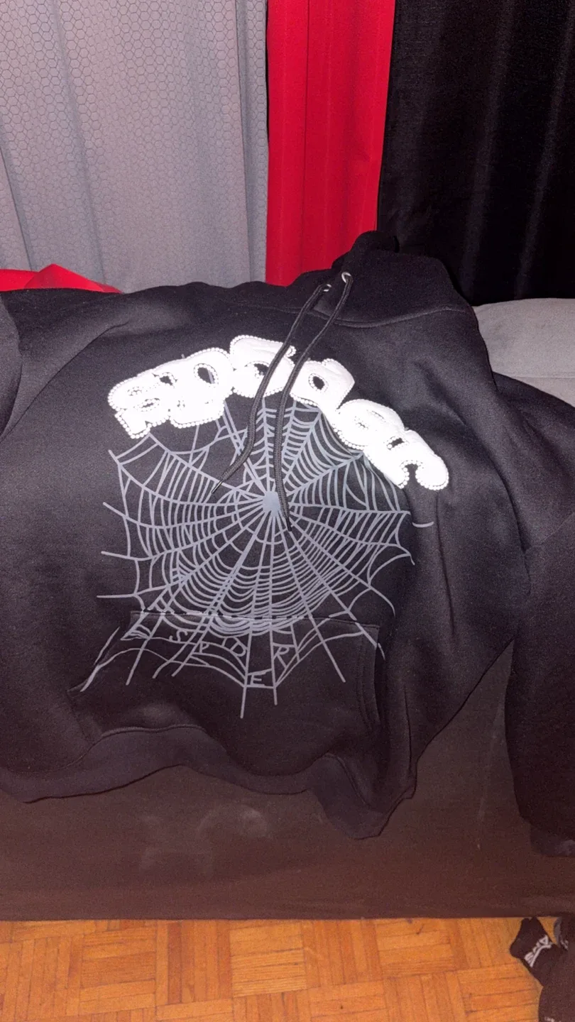 Sp5der Phantom Web Black Hoodie thumbnail