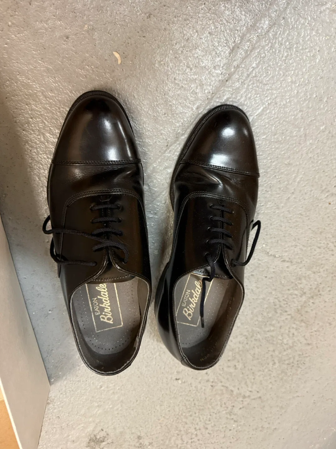 Eaton Birkdale Black Leather Dress Shoes