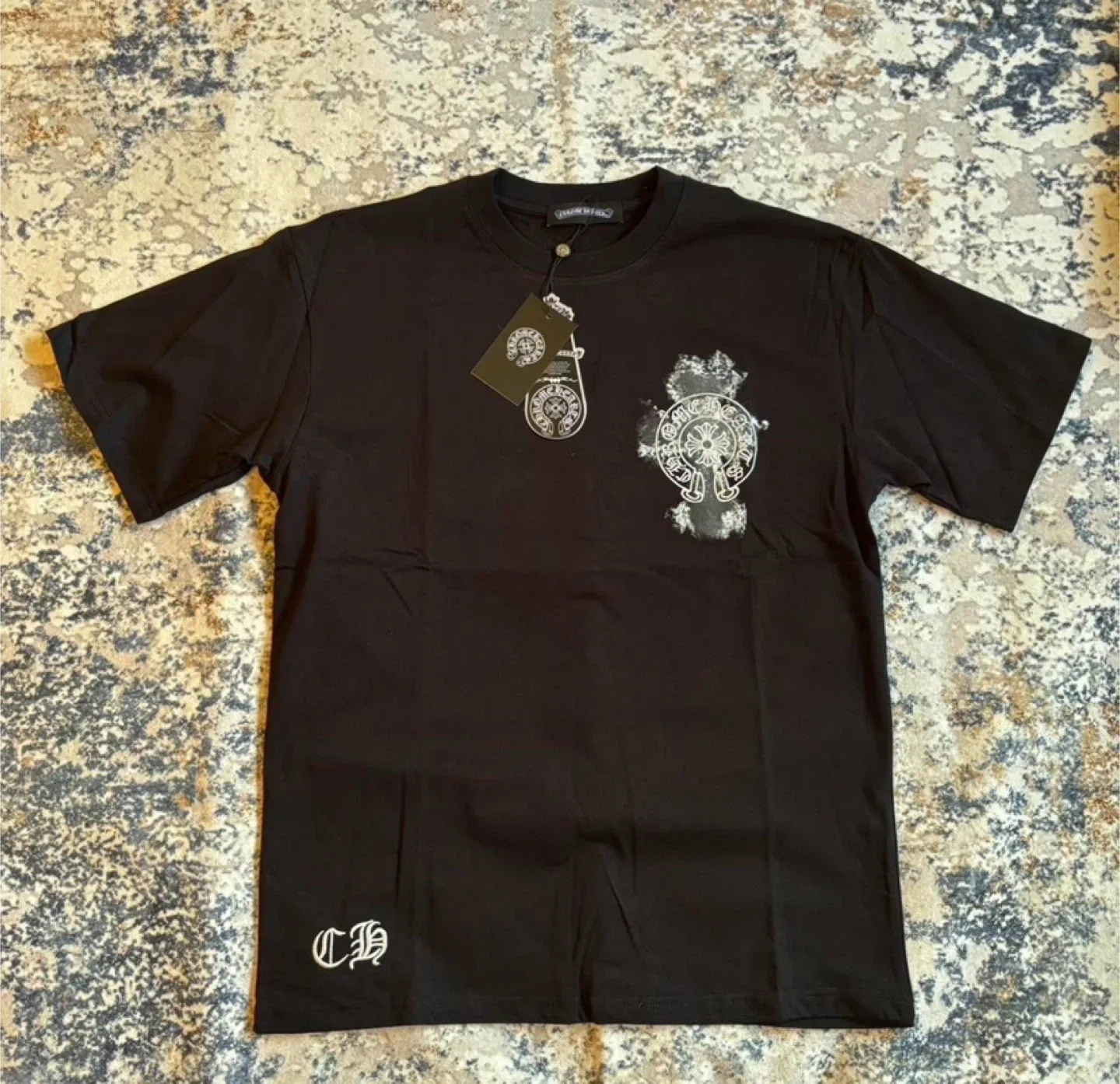 Chrome Hearts Black Graphic Cross Logo T-Shirt thumbnail