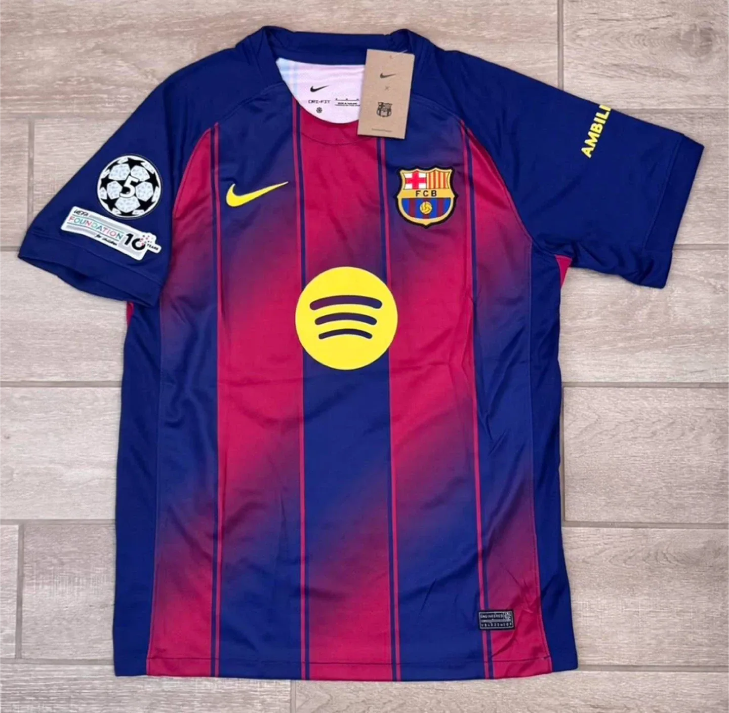Lamine Yamal 10 FC Barcelona 2025/26 Home Jersey Nike Soccer thumbnail
