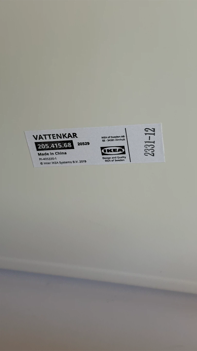 IKEA VATTENKAR White Shelf Unit - photo 5