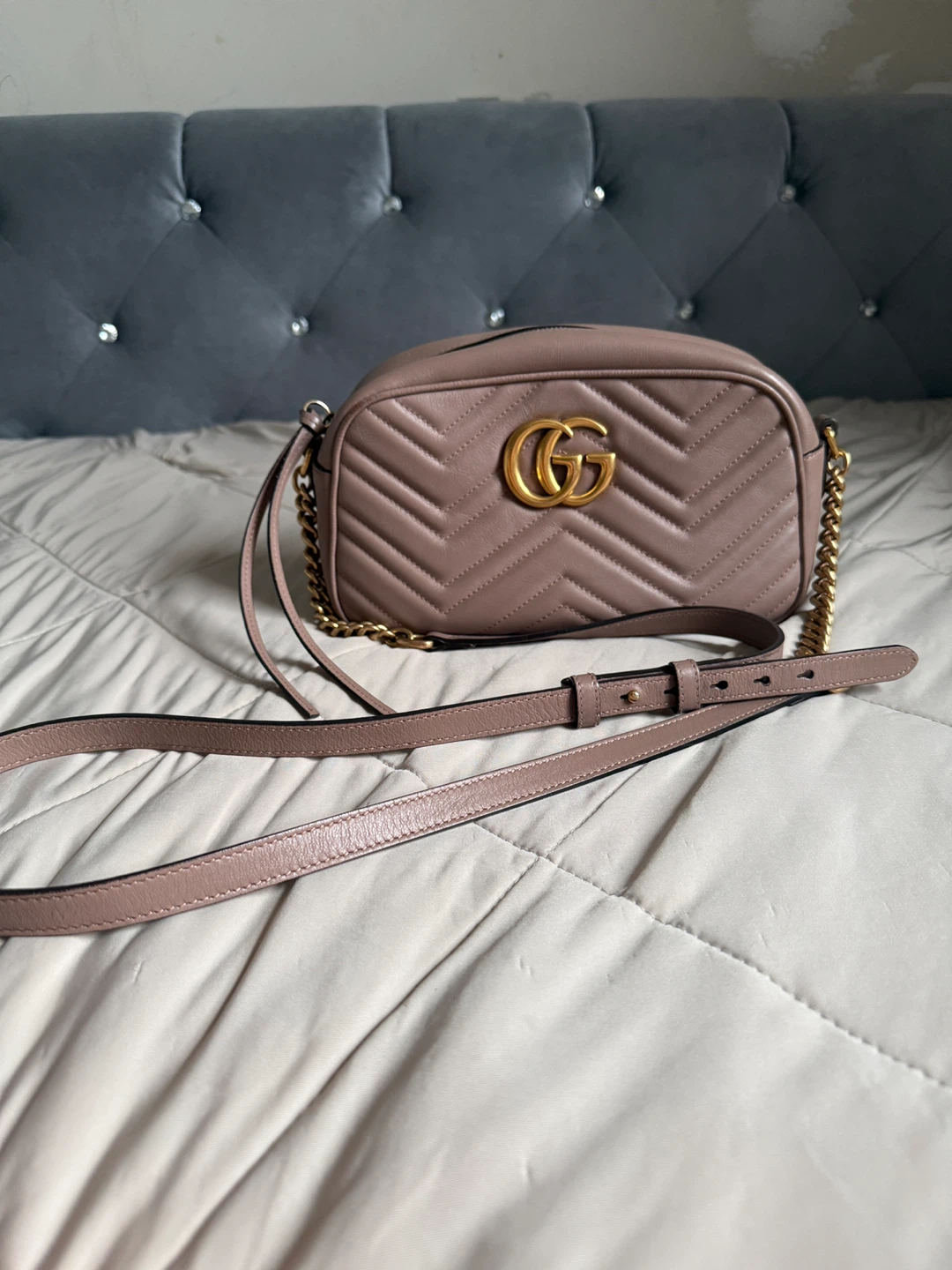 Gucci Marmont Camera Bag, Small, Pink - photo 2