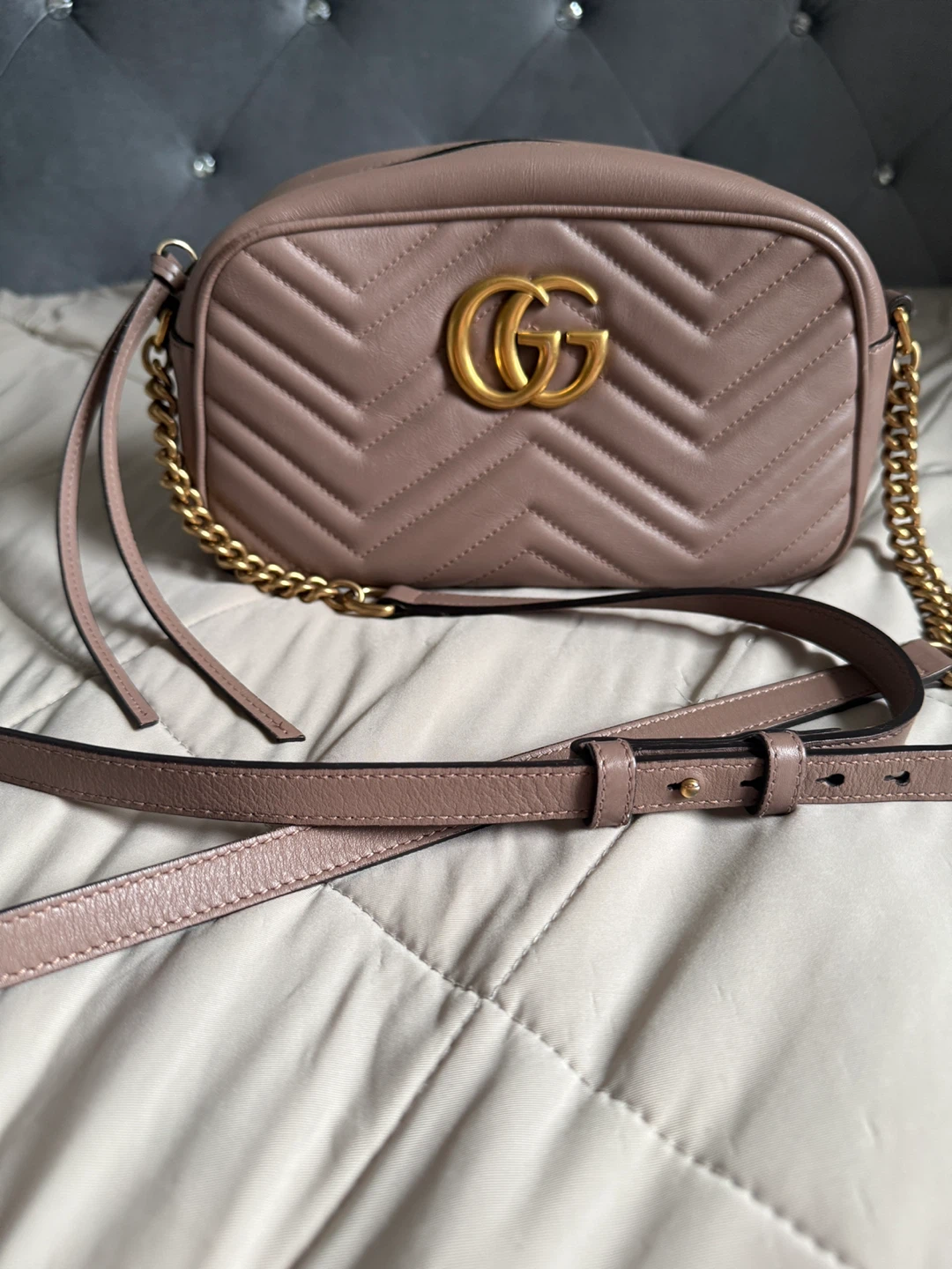 Gucci Marmont Camera Bag, Small, Pink