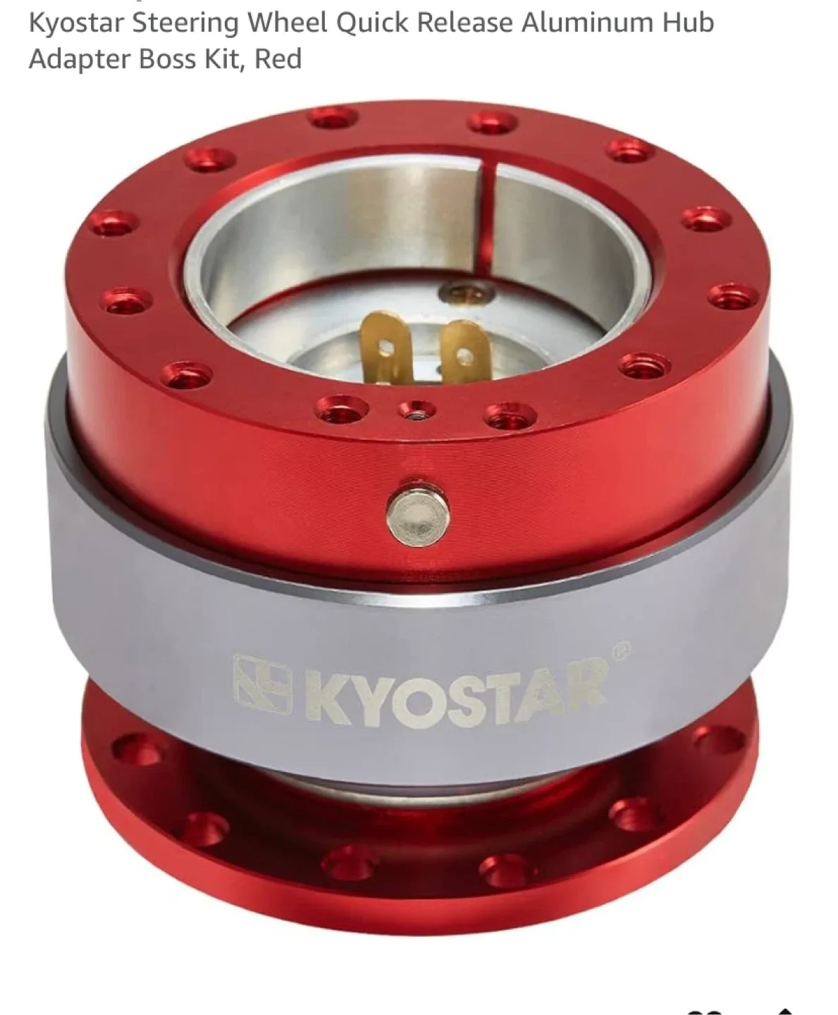 Kyostar Steering Wheel Quick Release Hub - Red