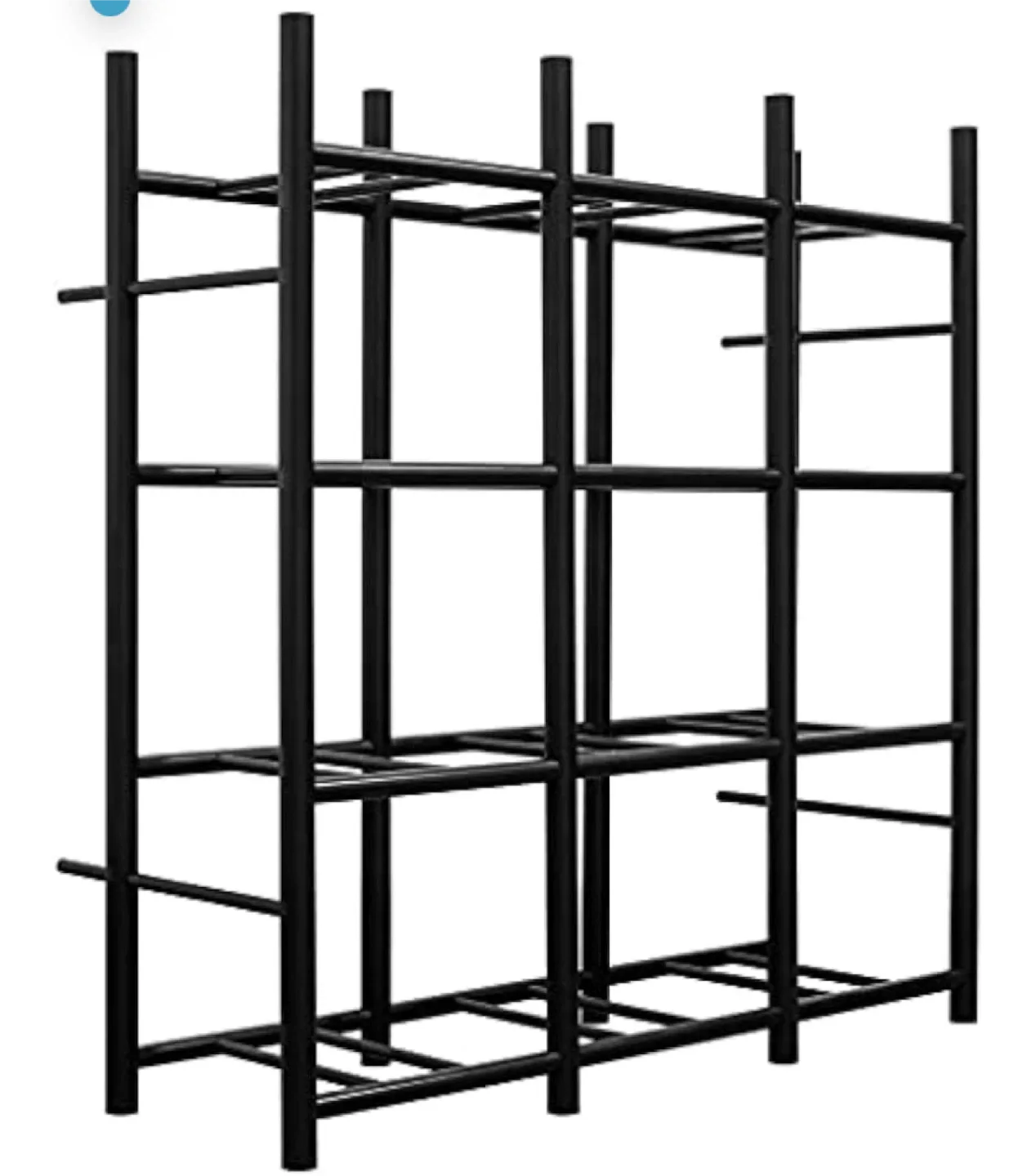 Black Metal Wine Rack