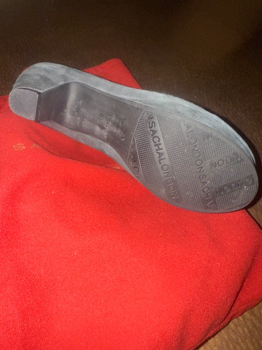 Sacha London Gray Suede Heels, Size 6.5 - photo 2