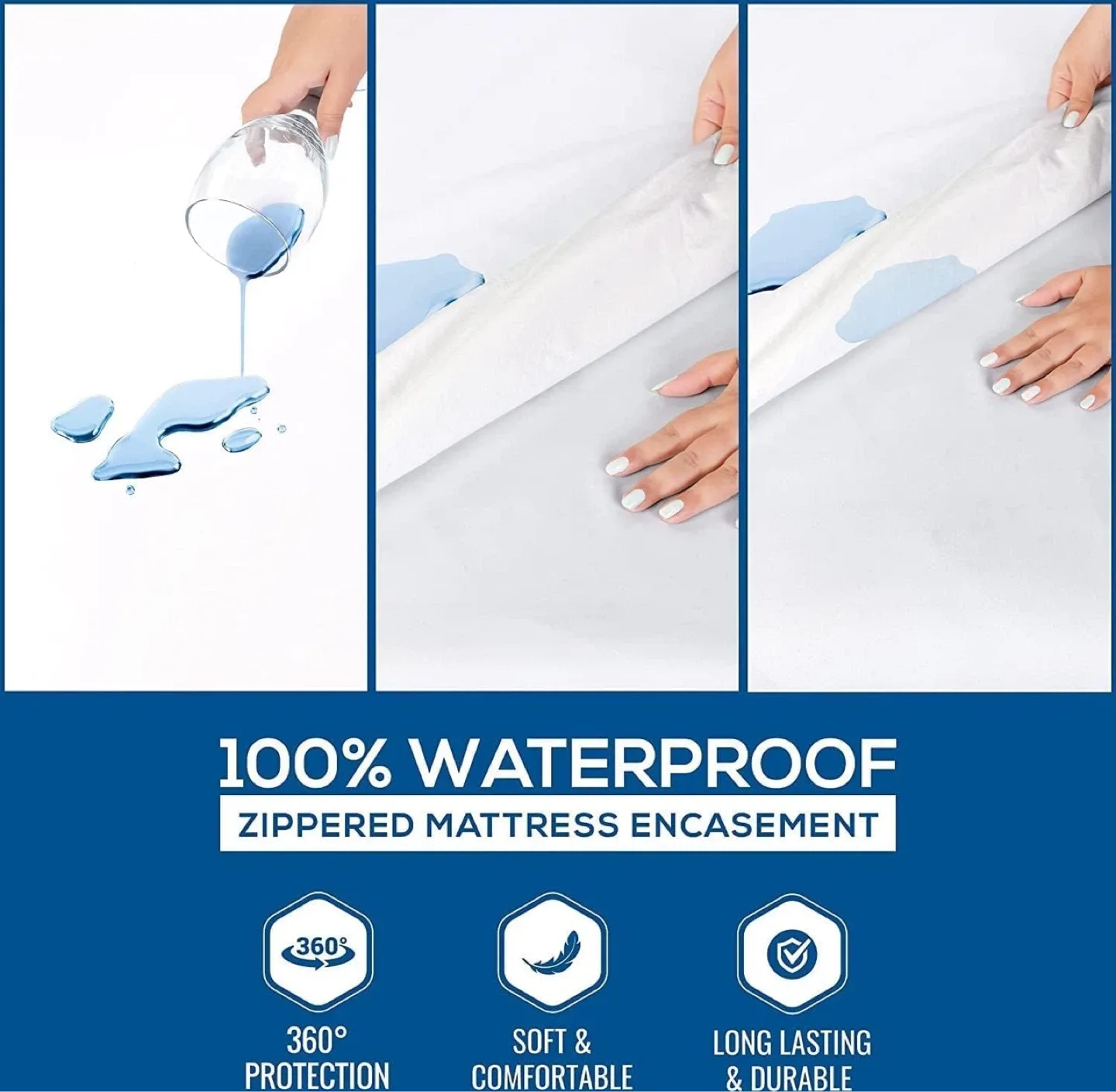 Queen, king, Full, twin, Size Mattress Encasement - NEW image indicator(4)