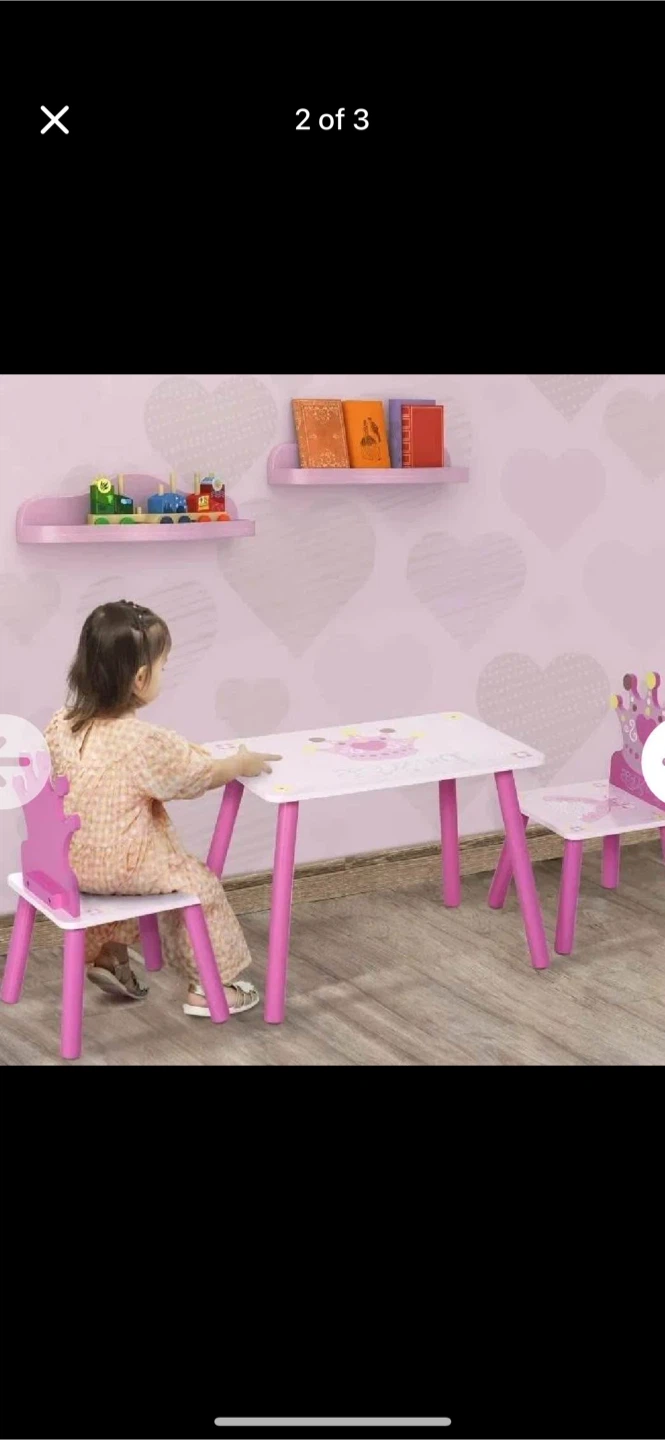 Princess Kids Table & Chair Set - Pink - photo 2