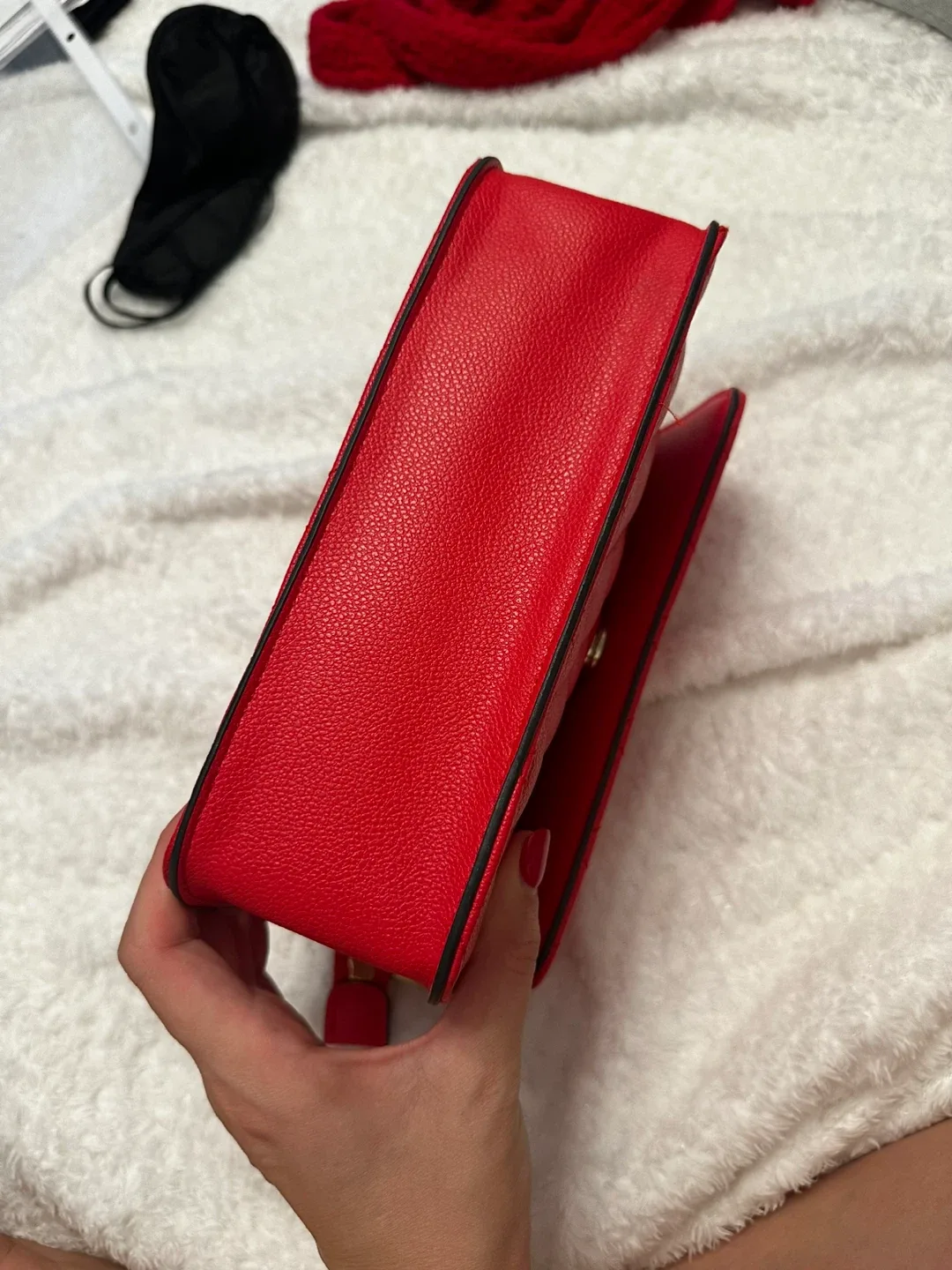 Red Quilted Chain Bag image indicator(7)