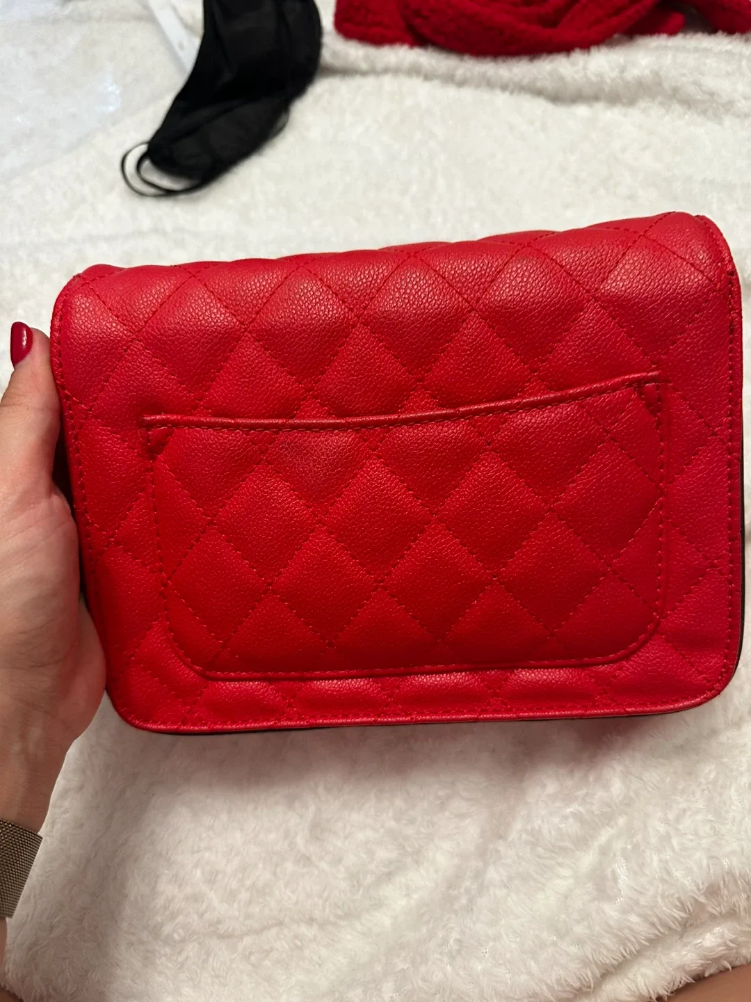 Red Quilted Chain Bag image indicator(8)