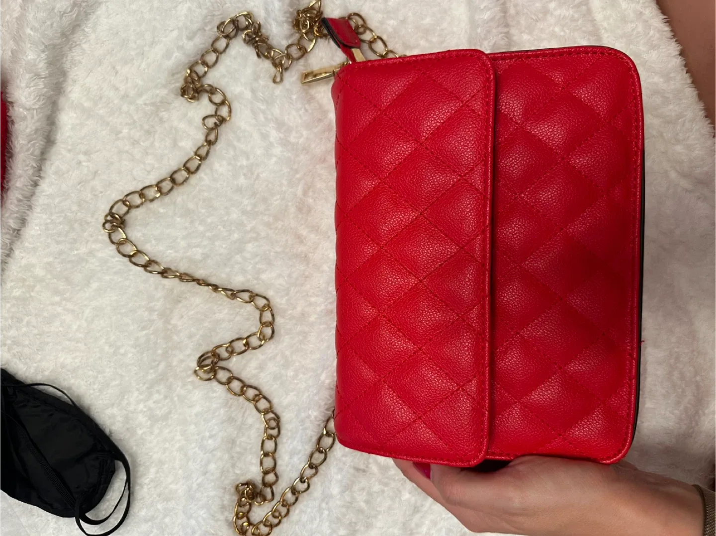 Red Quilted Chain Bag image indicator(9)