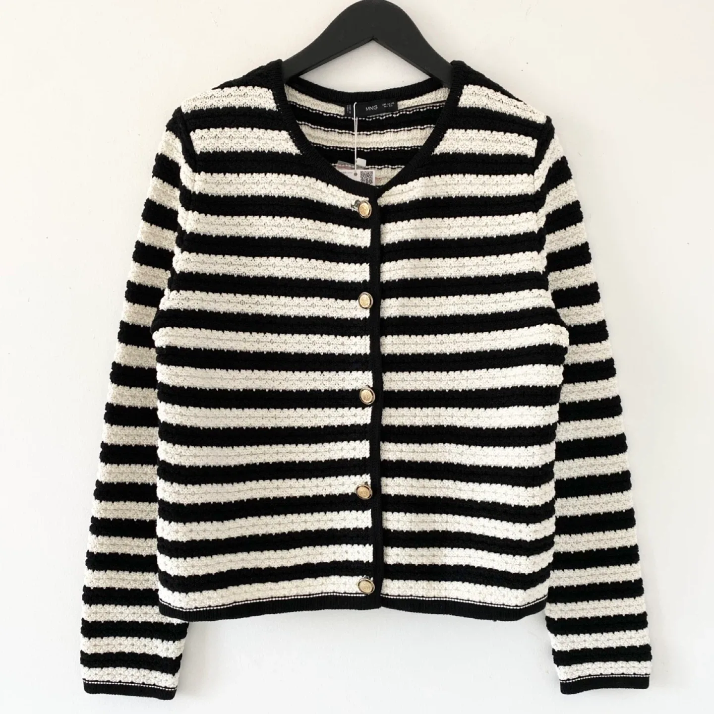 New Mango Stripe Knitted Jacket / Cardigan thumbnail