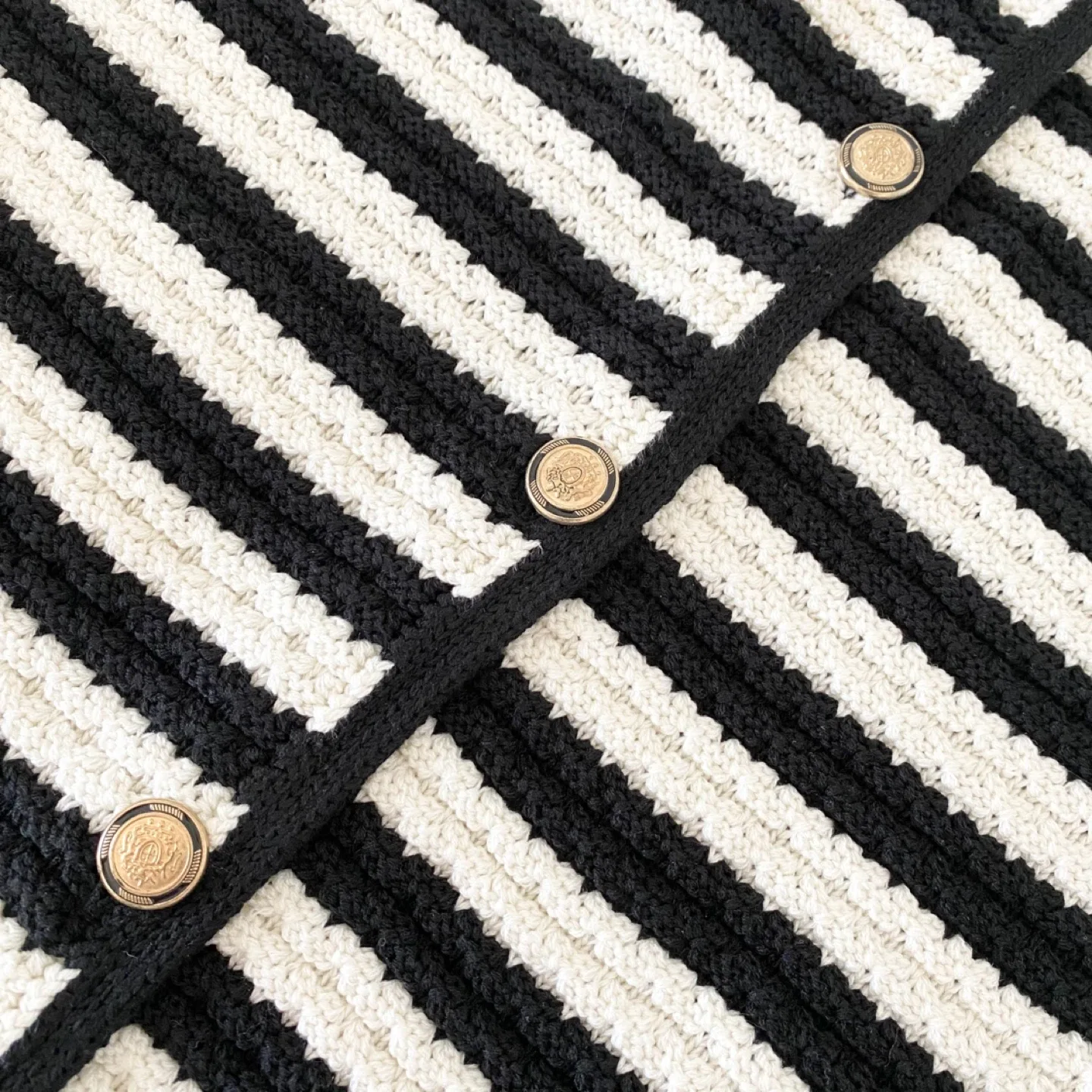 New Mango Stripe Knitted Jacket / Cardigan image indicator(7)