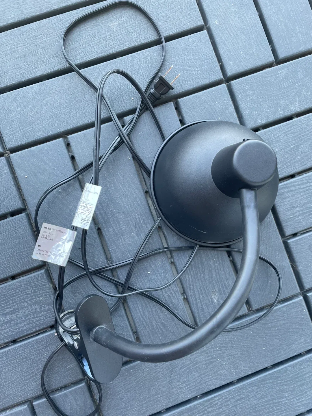 Black Clip Lamp thumbnail
