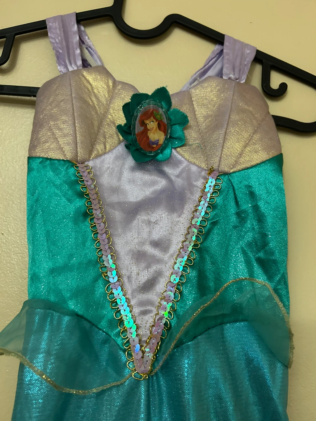 Disney Princess Ariel Mermaid Costume size 4-6X - photo 3