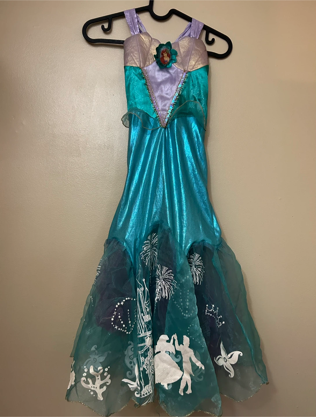 Disney Princess Ariel Mermaid Costume size 4-6X - photo 2