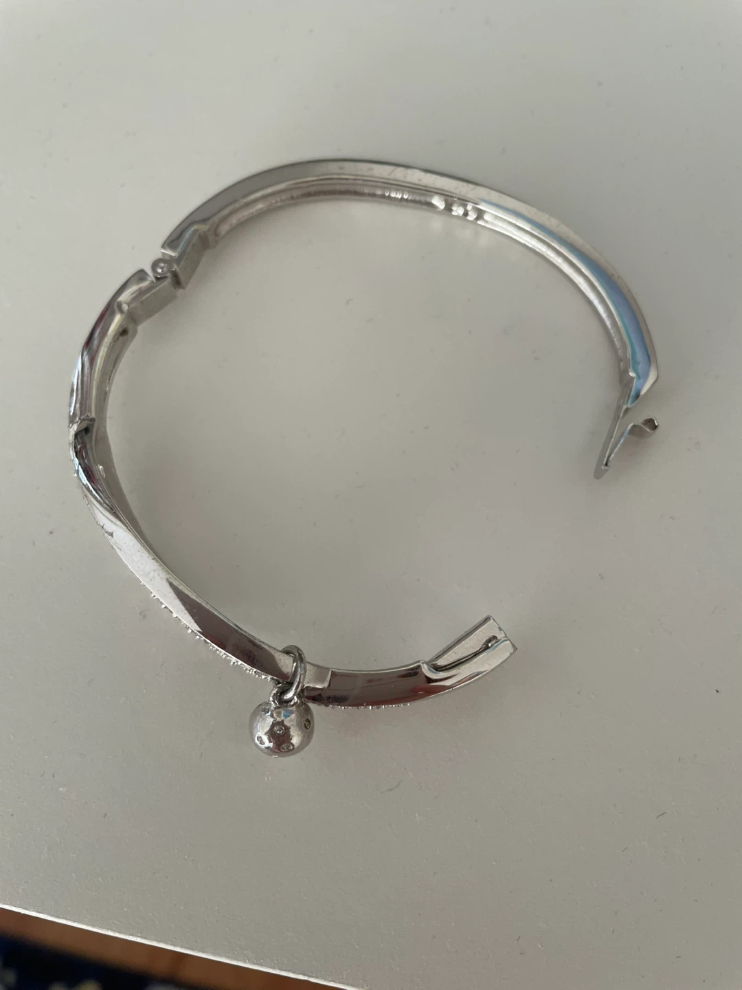 Swarovski Silver Tone Bangle Bracelet - photo 2