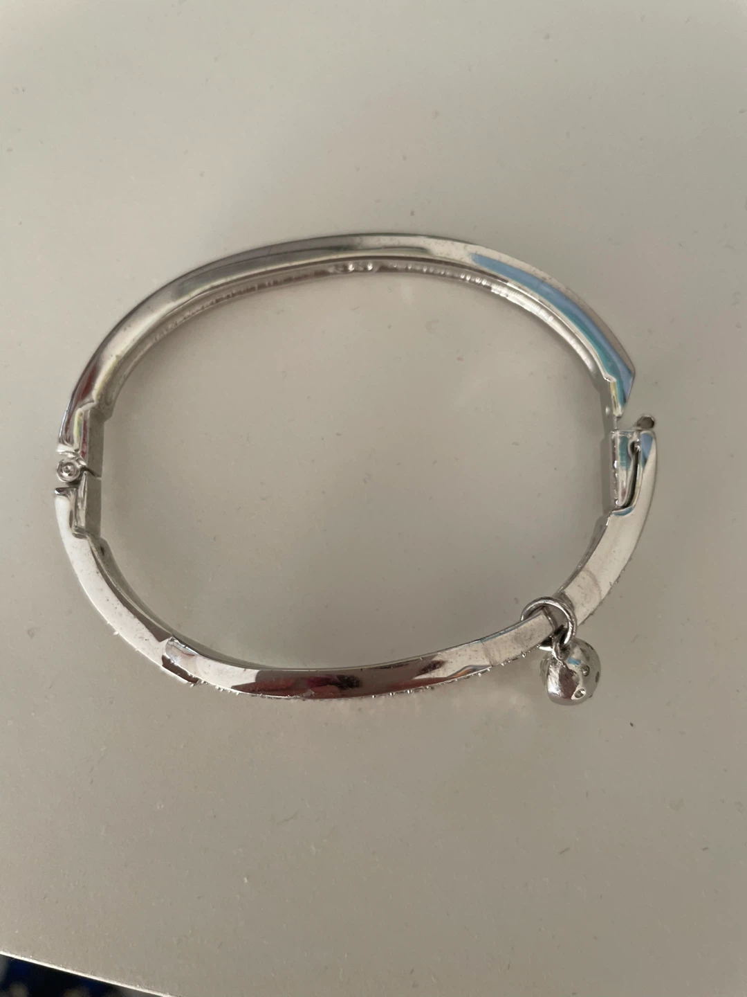 Swarovski Silver Tone Bangle Bracelet - photo 3