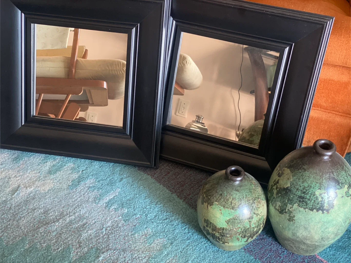 Black Framed Mirrors & Decorative Vases thumbnail