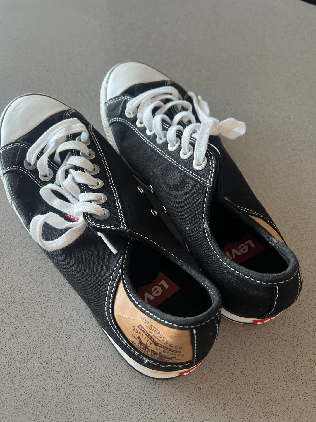 Levi's Black Canvas Sneakers - Size 9