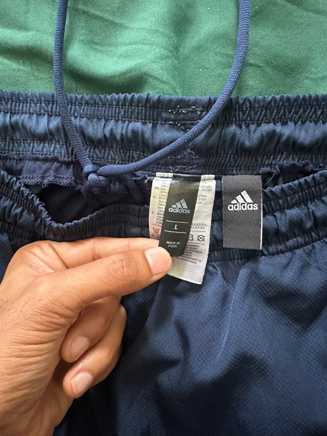 Adidas Navy Track Pants - Size L image indicator(2)