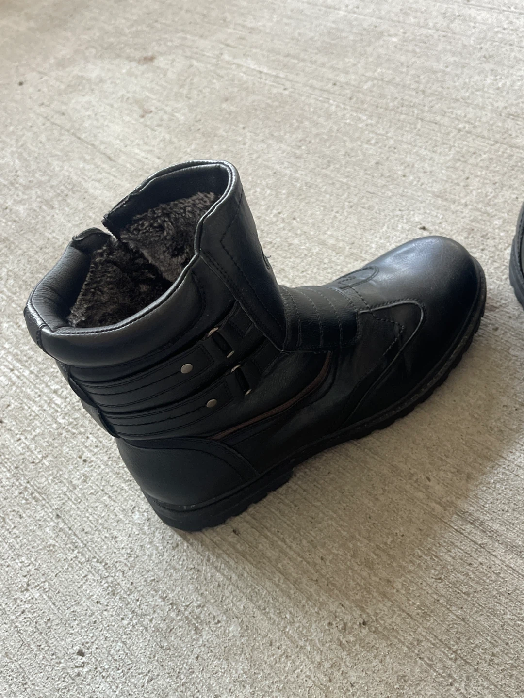 Men’s Black Winter Boots – Size 44, Warm Lined - photo 2