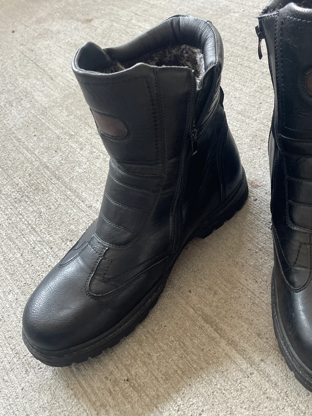 Men’s Black Winter Boots – Size 44, Warm Lined - photo 3