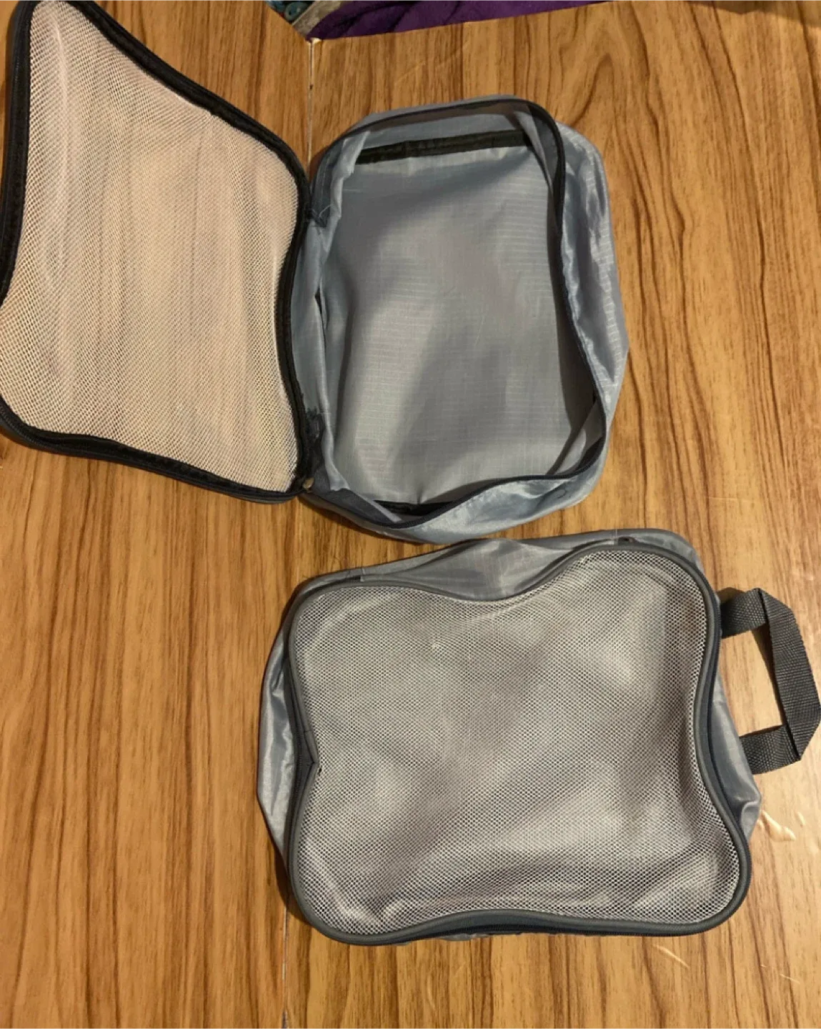 Mesh top travel Packing Cubes with handle set image indicator(3)