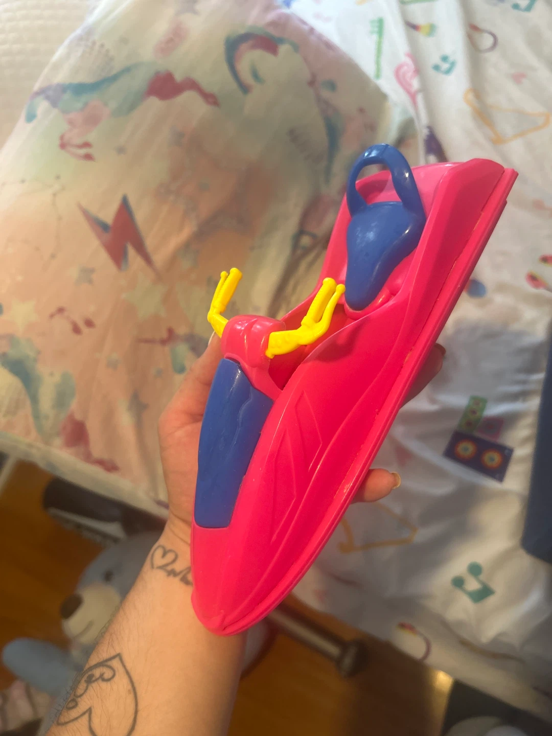 Kids Pink & Blue Toy Boat w/ Life Vest - photo 2