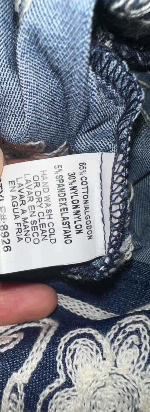 Blue & White Floral Dress - Size Medium image indicator(7)