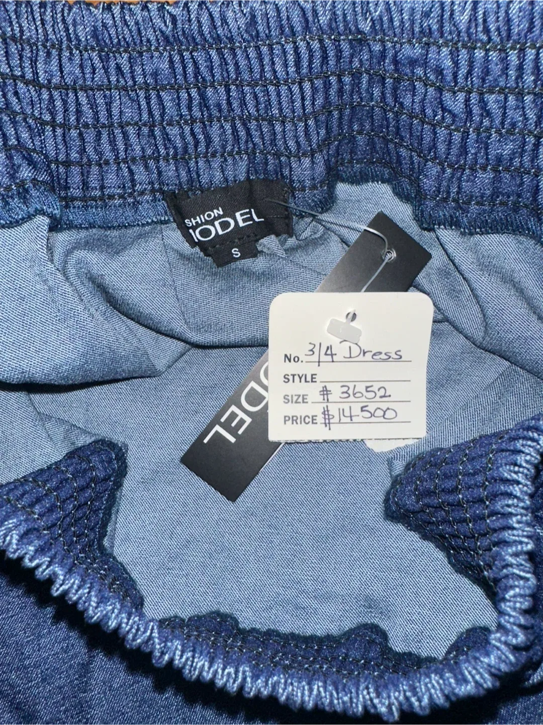 Blue & White Floral Dress - Size Medium image indicator(8)