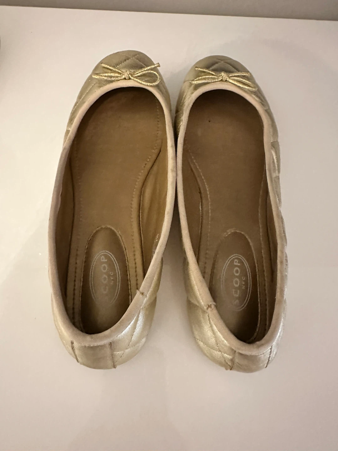 Scoop NYC Gold Ballet Flats - photo 2