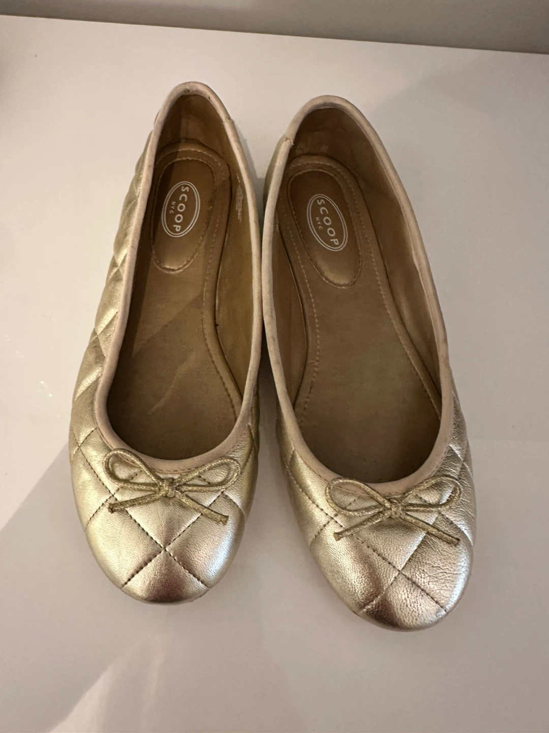 Scoop NYC Gold Ballet Flats