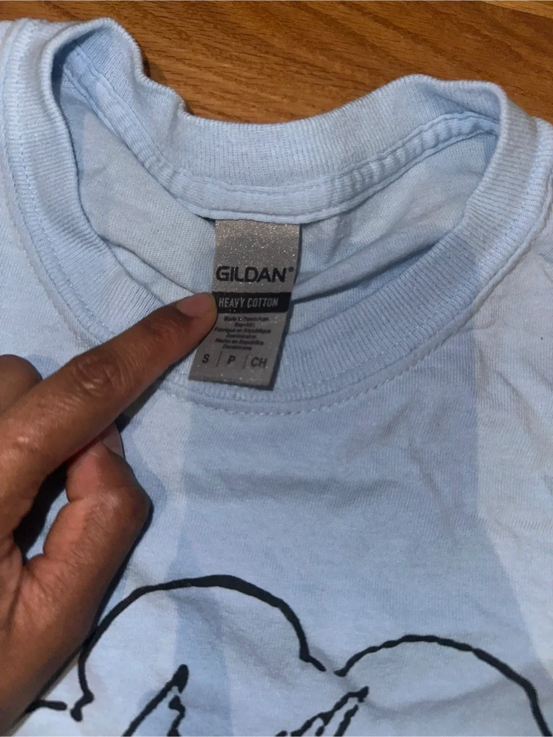 Gildan Heavy Cotton Blue T-Shirt - Size Small image indicator(2)