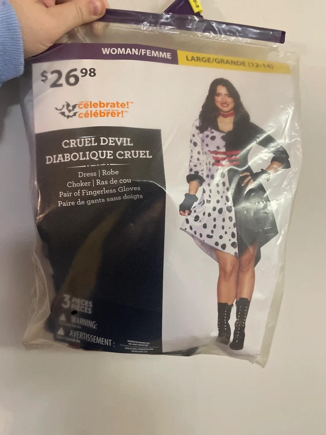 Celebrate! Cruel Devil Costume - Size Large (12-14) thumbnail