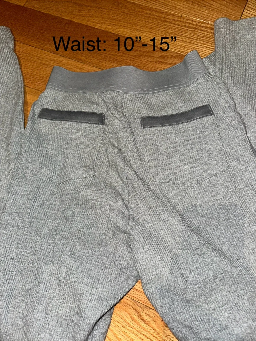 Manière De Voir Grey Ribbed Flare Pants image indicator(5)